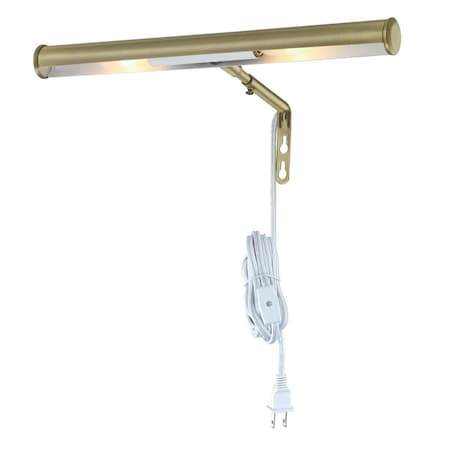 Westinghouse -Light Picture Slimline Adjustbl 15W T6 Bulb 14Inches, Antique Brs Fnsh 7505300